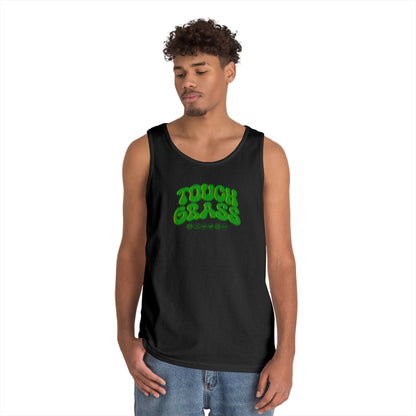 Unisex Heavy Cotton Tank Top - Touch Grass !!
