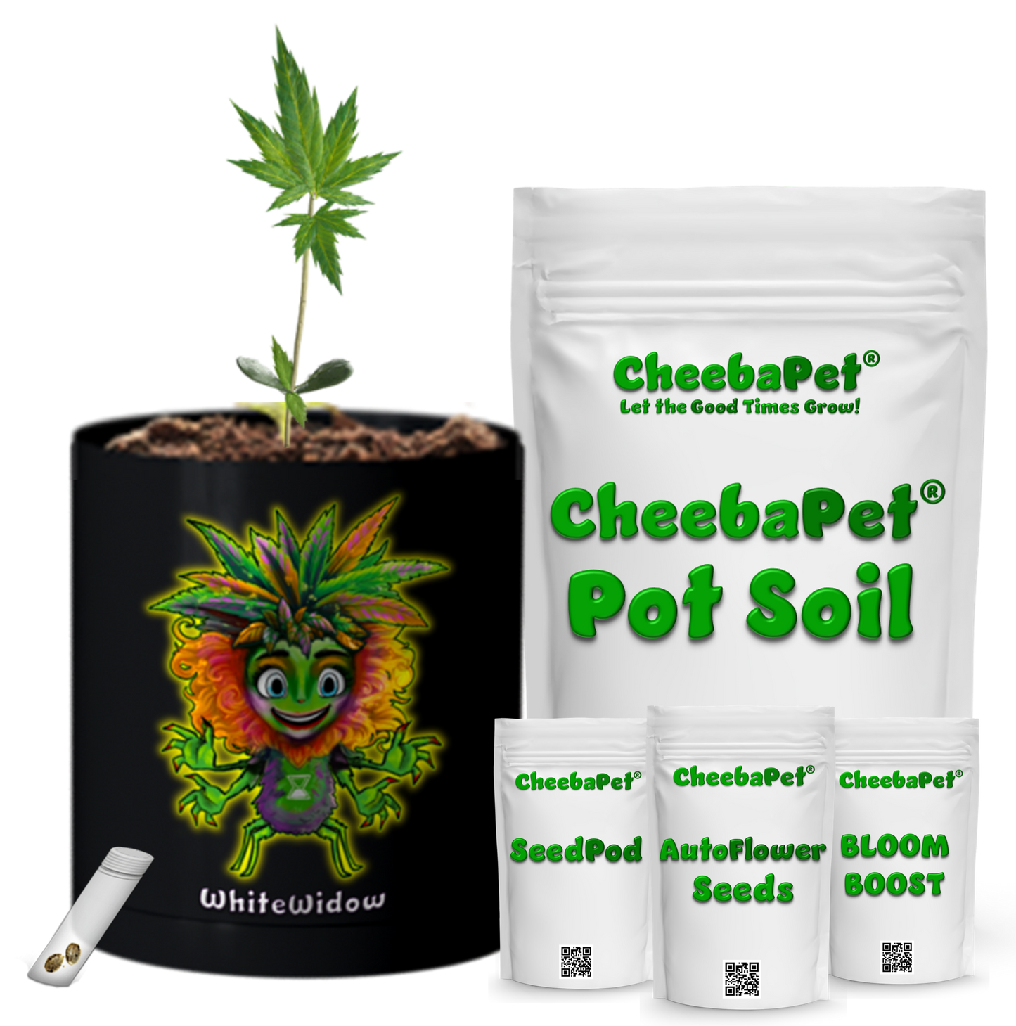 CheebaPet Planter Kit - WhiteWidow